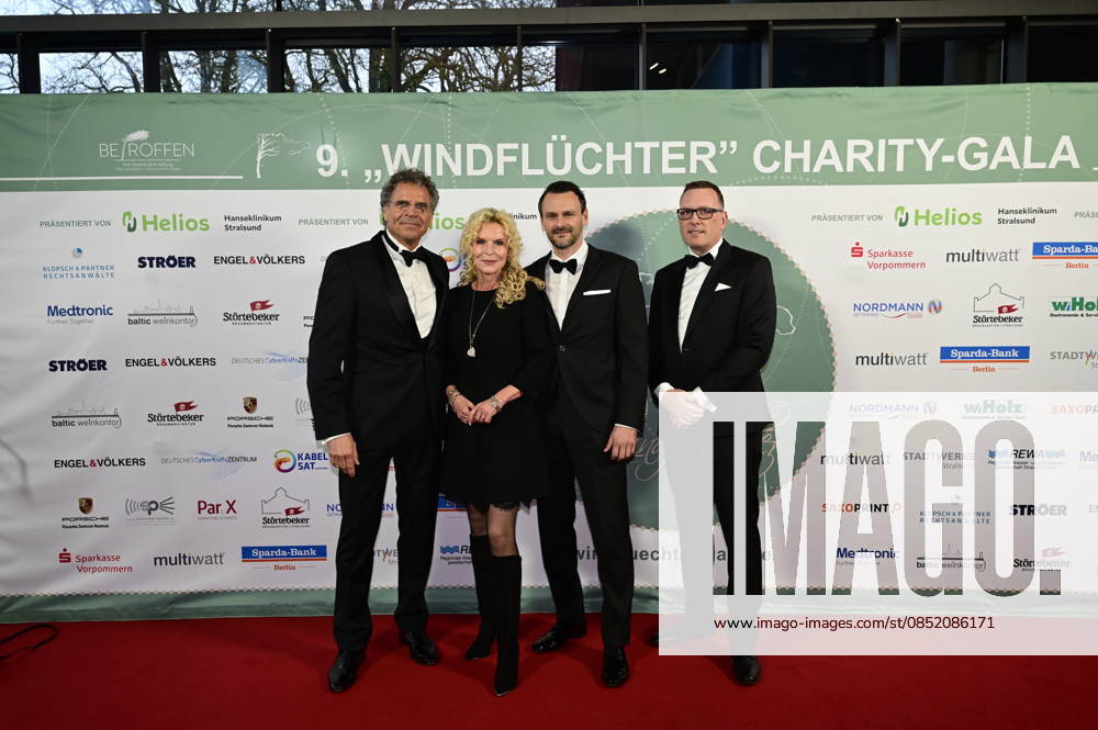 Victoria Herrmann with husband David Böthig at the 9 Windflüchter Charity Gala 2026 in aid of the Betroffen˜ foundation in the Störtebeker Brauquartier Stralsund