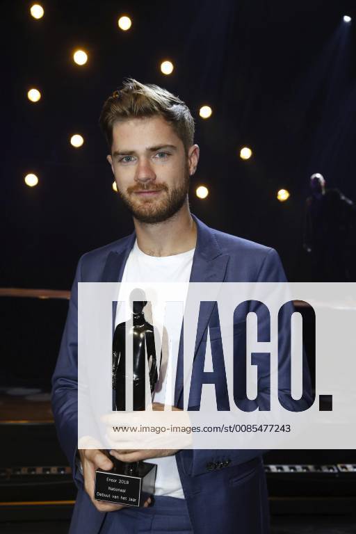 Director Lukas Dhont pictured during the award ceremony of the Ensors Flemish film prizes on the closing day of the 12th edition of the Oostende Film festival, Saturday 15 September 2018. NICOLASxMAETERLINCK 05426795
