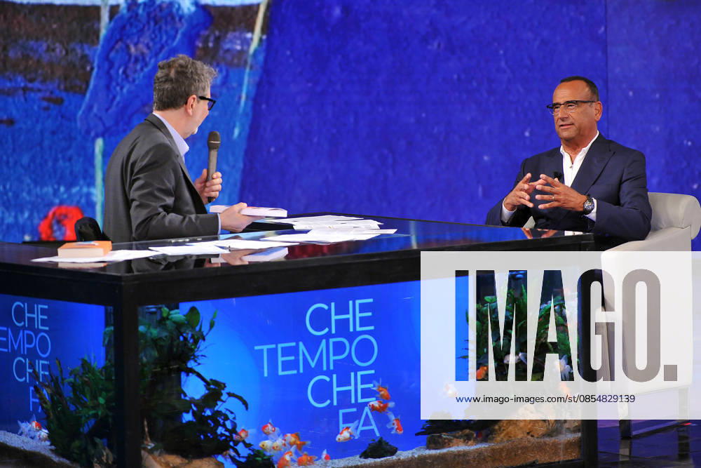 Photo Mario Romano IPP Milan 26 04 2026 TV broadcast CHE TEMPO CHE FA in the photo Fabio Fazio and Carlo Conti Italy Photo Press World Copyright CHE TEMPO CHE FA