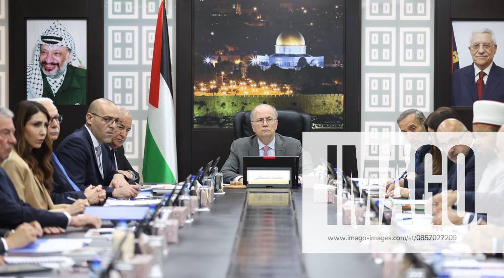 Palestinian Prime Minister Chairs Weekly Cabinet Session in Ramallah Palestinian Prime Minister Mohammed Mustafa chairs the weekly cabinet session in Ramallah in the occupied West Bank, on May 19, 2026. During the session, the cabinet warned of the worsening humanitarian crisis in the Gaza Strip amid declining humanitarian funding and a decrease in the flow of aid into the territory. Photo by Prime Minister Office apaimages Ramallah West Bank Palestinian Territory 190526_Ramallah_PMO_00(3)