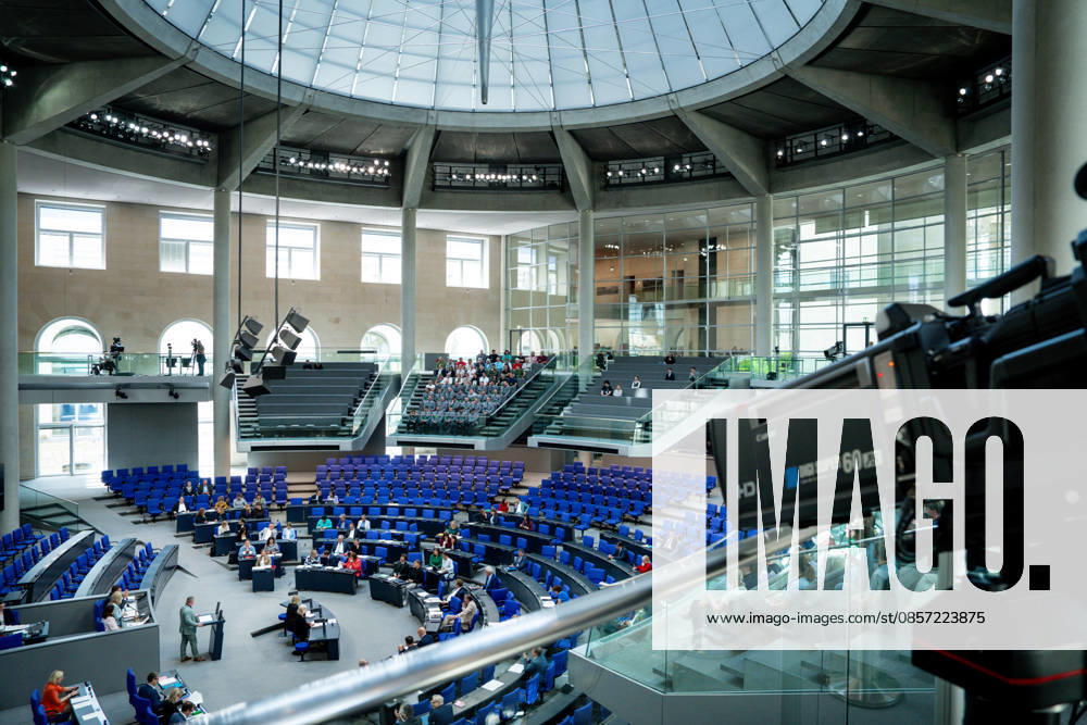 German Bundestag, 80th plenary session Symbolic image of the plenary chamber at the 80th session of the German Bundestag in Berlin Berlin Germany