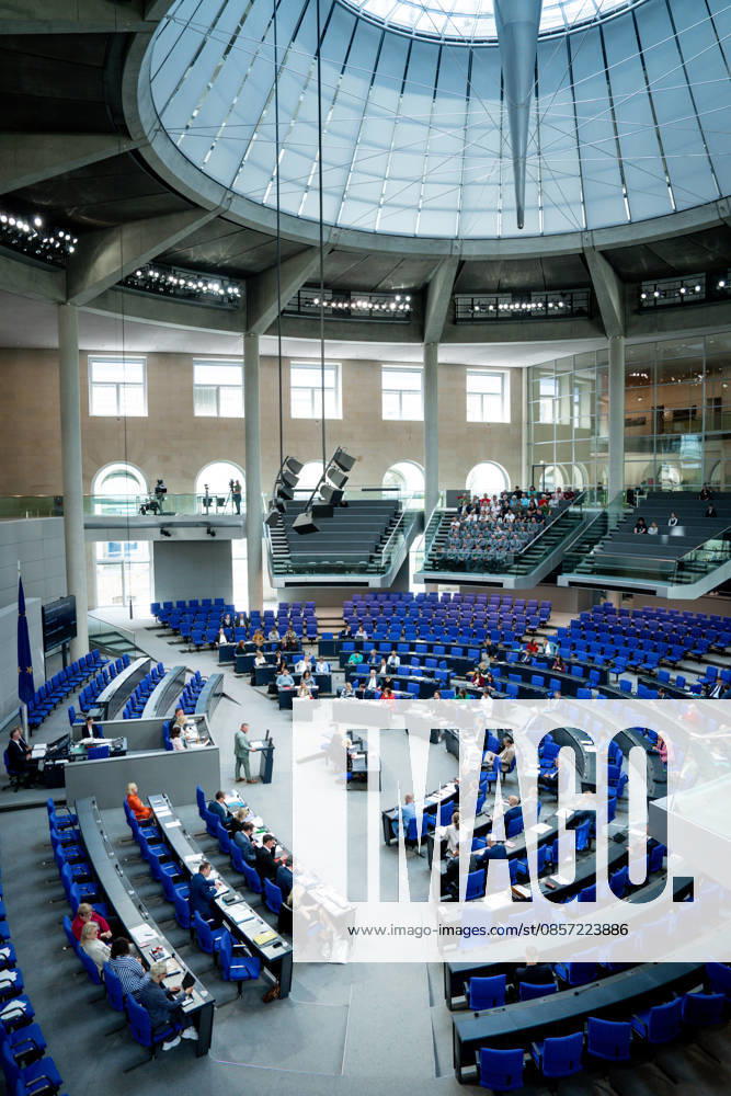 German Bundestag, 80th plenary session Symbolic image of the plenary chamber at the 80th session of the German Bundestag in Berlin Berlin Germany