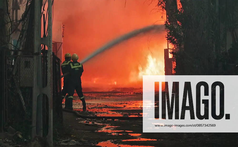 Firefighting operations underway after a fire breaks out at the industrial area located on the Bhadaj Santej Road Ahmedabad, May 22 (ANI): Firefighting operations underway after a fire breaks out at the industrial area located on the Bhadaj Santej Road, in Ahmedabad on Friday. (ANI Video Grab) Ahmedabad Gujarat India