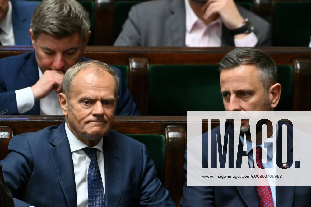 WARSZAWA SEJM RP POSIEDZENIE SEJMU July 3, 2026 Warsaw – Sejm of the Republic of Poland – Sejm Session – Polish Parliament GLOSOWANIA N Z DONALD TUSK WLADYSLAW KOSINIAK KAMYSZ FOT DAMIAN BURZYKOWSKI NEWSPIXPL NEWSPIX.PL --- newspix.pl