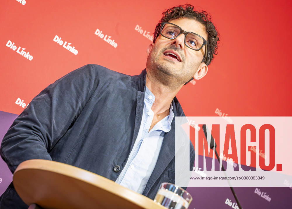 Luigi Pantisano EUR, Germany, Berlin, July 6, 2026 Press conference by Luigi Pantisano, Chair of the Die Linke party, at the Karl Liebknecht House on current issues