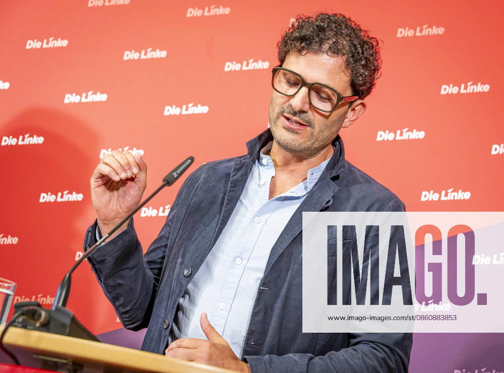 Luigi Pantisano EUR, Germany, Berlin, July 6, 2026 Press conference by Luigi Pantisano, Chair of the Die Linke party, at the Karl Liebknecht House on current issues