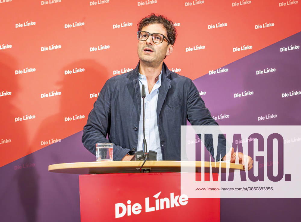 Luigi Pantisano EUR, Germany, Berlin, July 6, 2026 Press conference by Luigi Pantisano, Chair of the Die Linke party, at the Karl Liebknecht House on current issues