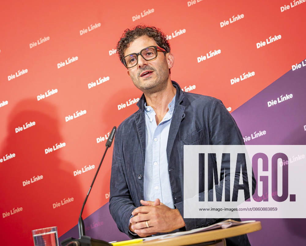 Luigi Pantisano EUR, Germany, Berlin, July 6, 2026 Press conference by Luigi Pantisano, Chair of the Die Linke party, at the Karl Liebknecht House on current issues