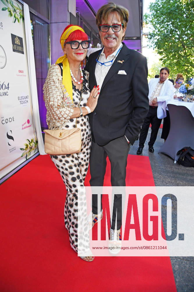 Jörg Draeger with his wife, Petra Draeger, at the Bellucci La Grande Bellezza summer party in Berlin on July 9, 2026