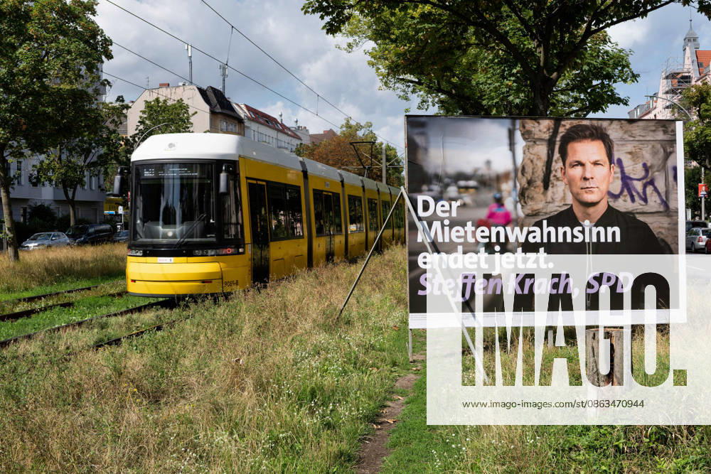 Berlin, August 6, 2026—Election poster for the SPD party and Steffen Krach for the election to the 20th Berlin House of Representatives and the district councils on September 20, 2026