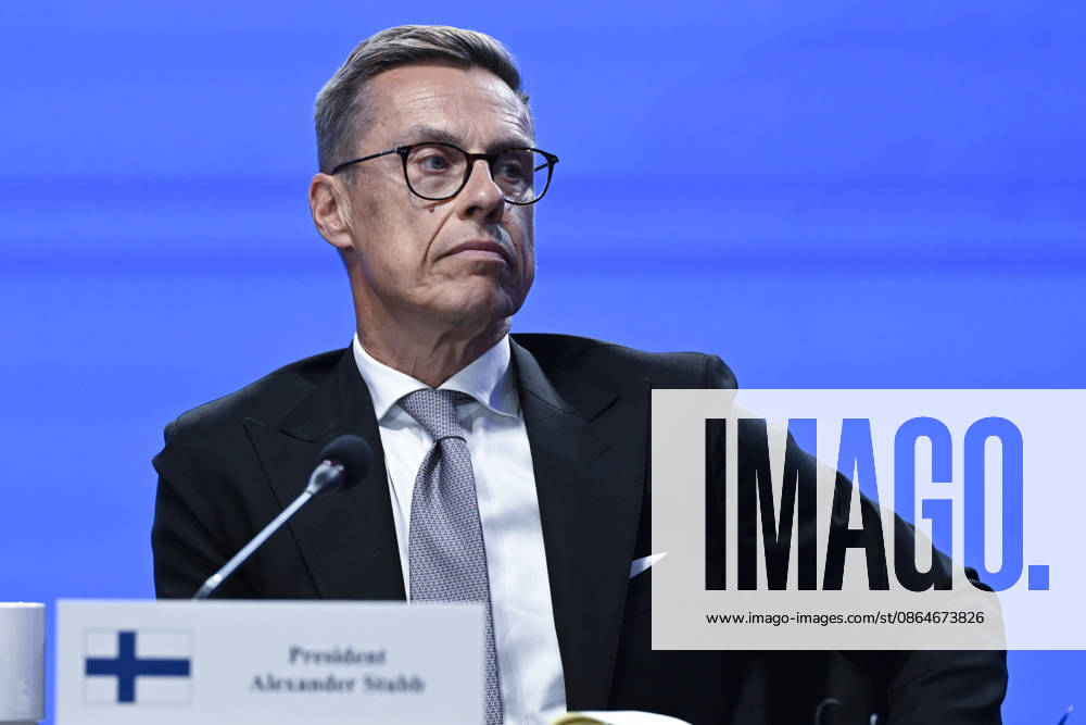 LKS 20260824 Finland s President Alexander Stubb during the joint press conference of the Coalition of the Willing Meeting in Kyiv, Ukraine on Ukraine’s 35th Independence Day, August 24, 2026. - ANTTI AIMO-KOIVISTO Kiova Ukraine