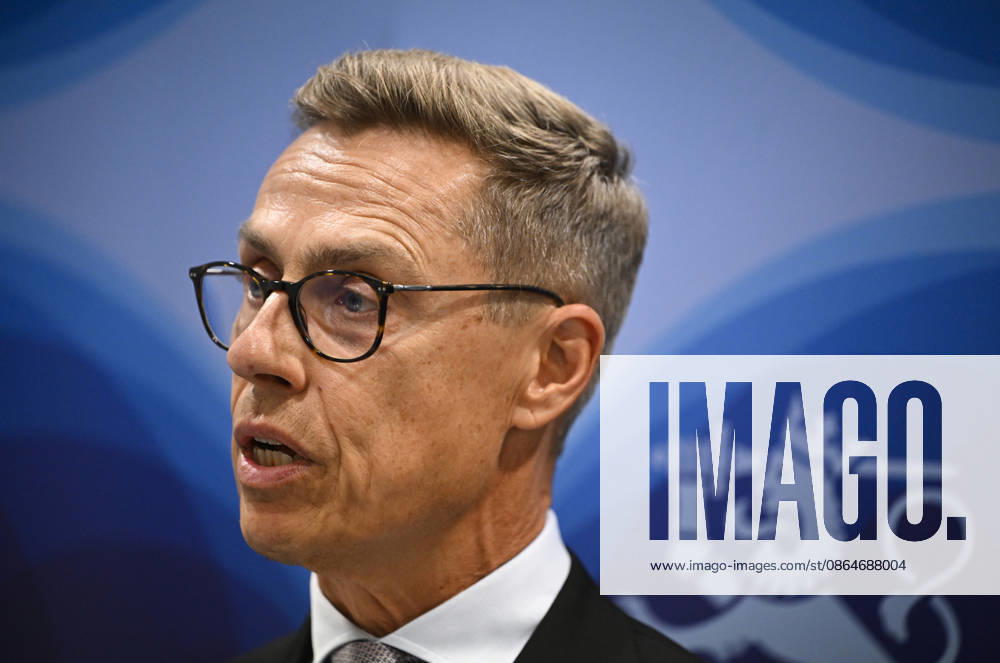 LKS 20260824 Finland s President Alexander Stubb is speaking during his press conference in the evening after the Coalition of the Willing Meeting in Kyiv, Ukraine on Ukraine’s 35th Independence Day, August 24, 2026. - ANTTI AIMO-KOIVISTO Kiova Ukraine