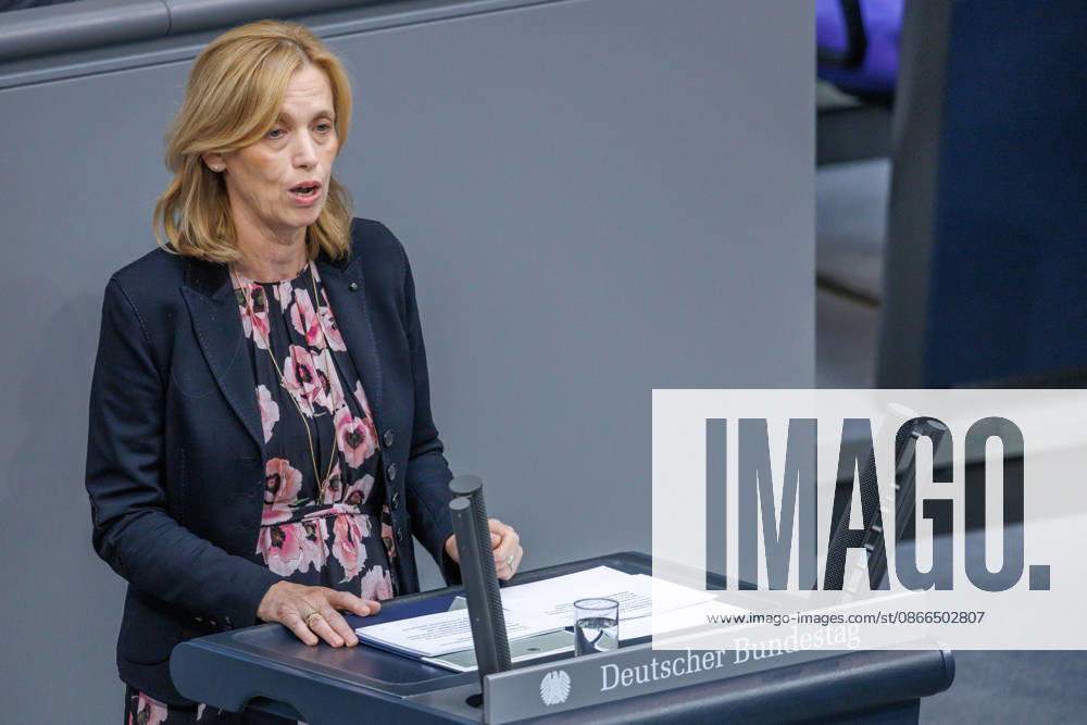 Bundestag: Karin Prien (CDU), Federal Minister for Family Affairs, in the German Bundestag on September 10, 2026, in Berlin, Berlin, Germany, Bundestag