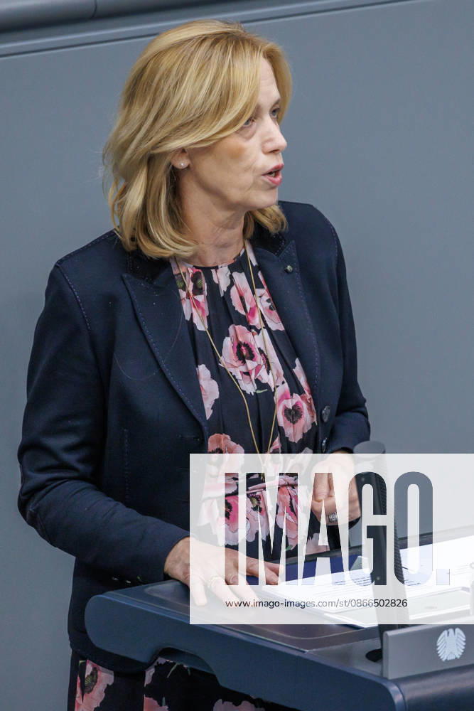 Bundestag: Karin Prien (CDU), Federal Minister for Family Affairs, in the German Bundestag on September 10, 2026, in Berlin, Berlin, Germany, Bundestag