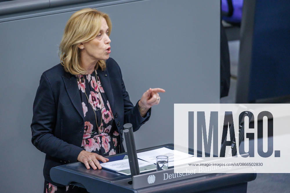 Bundestag: Karin Prien (CDU), Federal Minister for Family Affairs, in the German Bundestag on September 10, 2026, in Berlin, Berlin, Germany, Bundestag