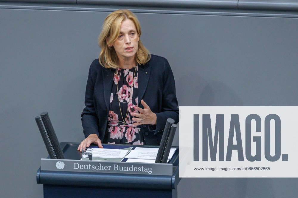 Bundestag: Karin Prien (CDU), Federal Minister for Family Affairs, in the German Bundestag on September 10, 2026, in Berlin, Berlin, Germany, Bundestag