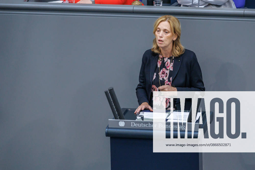 Bundestag: Karin Prien (CDU), Federal Minister for Family Affairs, in the German Bundestag on September 10, 2026, in Berlin, Berlin, Germany, Bundestag