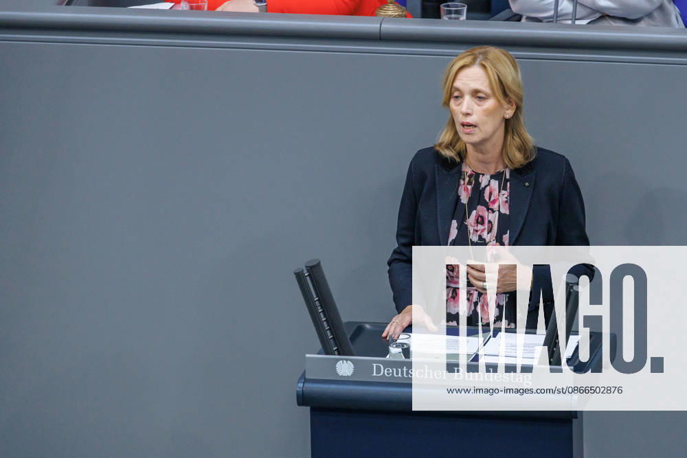 Bundestag: Karin Prien (CDU), Federal Minister for Family Affairs, in the German Bundestag on September 10, 2026, in Berlin, Berlin, Germany, Bundestag