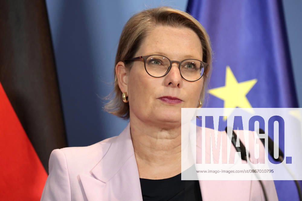 Stefanie Hubig, Federal Minister of Justice, SPD, Press Conference on the 10-Point Plan for Better Protection Against Islamist Terrorism, Berlin