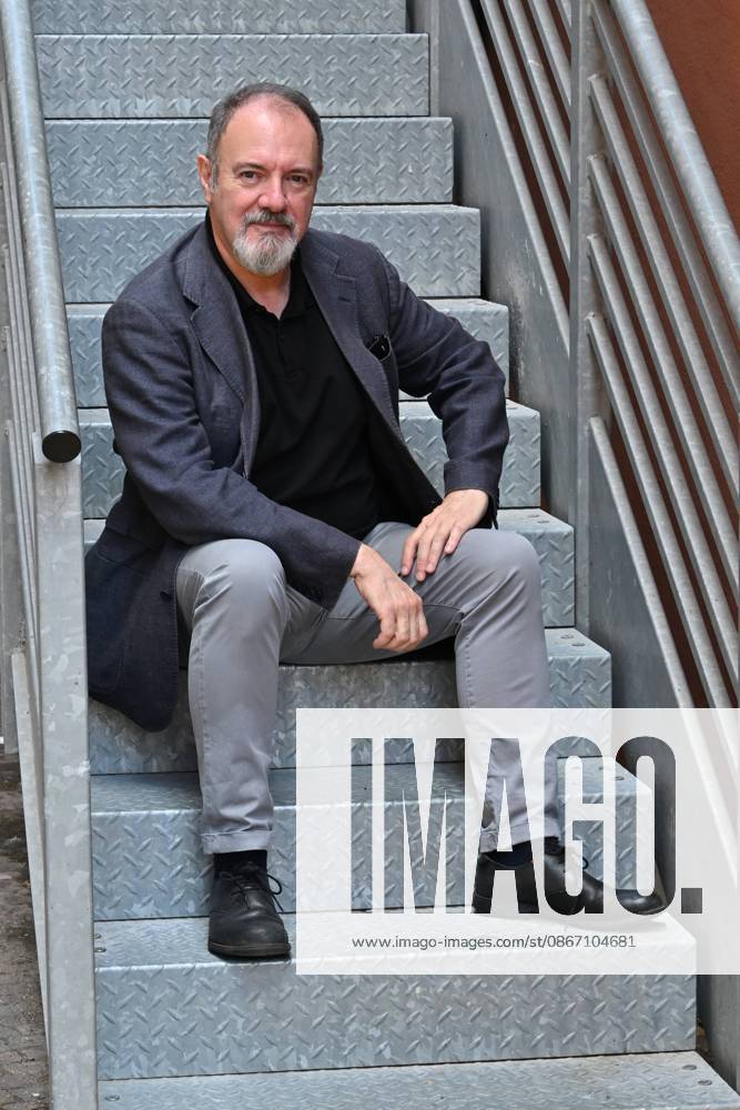 IPA88634706 - Rome: Rai Studios on Via Teulada. Photocall for the show *Misteri dimenticati*—*Blu notte* with Carlo Lucarelli. Pictured: Carlo Lucarelli