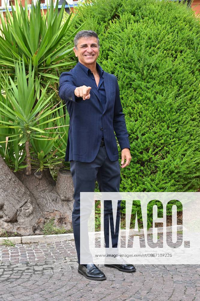 IPA88635625 - Rome: Rai Studios on Via Teulada. Photocall for the show *Il cacciatore di sogni*. Pictured: Stefano Buttafuoco