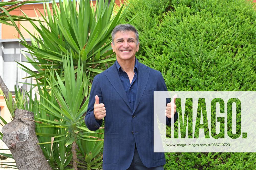 IPA88635660 - Rome: Rai Studios on Via Teulada. Photocall for the show *Il cacciatore di sogni*. Pictured: Stefano Buttafuoco