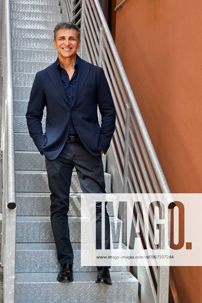IPA88635714 - Rome: RAI Studios on Via Teulada. Photocall for the show *Il cacciatore di sogni*. Pictured: Stefano Buttafuoco