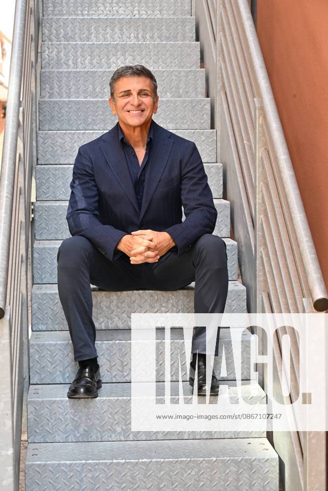 IPA88635722 - Rome: Rai Studios on Via Teulada. Photocall for the show *Il cacciatore di sogni*. Pictured: Stefano Buttafuoco
