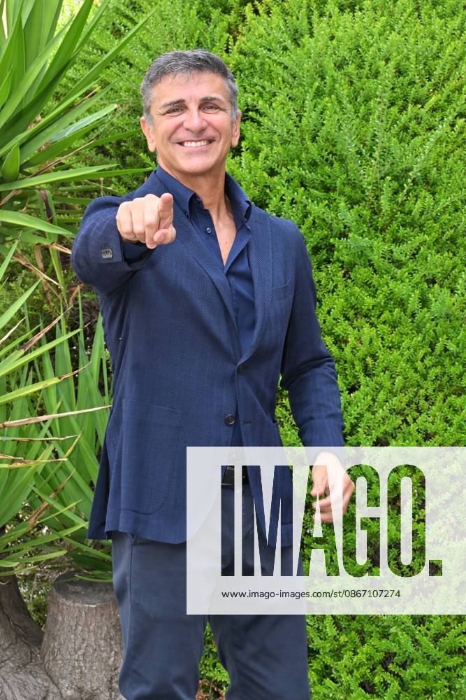 IPA88635611 - Rome: Rai Studios on Via Teulada. Photocall for the show *Il cacciatore di sogni*. Pictured: Stefano Buttafuoco