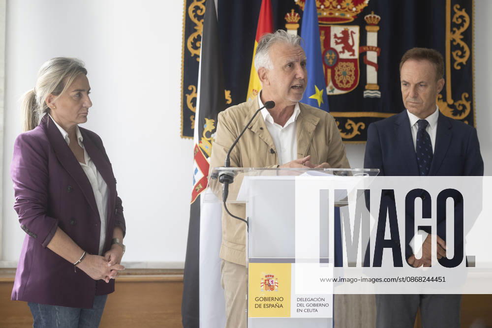 Ángel Víctor Torres chairs a meeting of the Situation Committee for the autonomous city of Ceuta I D The Minister of Education, Vocational Training, and Sports, Milagros Tolón, the Minister of Territorial Policy and Democratic Memory, Ángel Víctor Torres, and the Government Delegate in Ceuta, David de la Encina, during the meeting of the Situation Committee for the autonomous city, at the Government Delegation, on September 30, 2026, in Ceuta, Spain. Torres announced that the government will allocate 40.3 million to security and sanitation in Ceuta and that the space next to the prison will be used as a new shelter. SEPTEMBER 30, 2026 Ceuta Ceuta, Spain