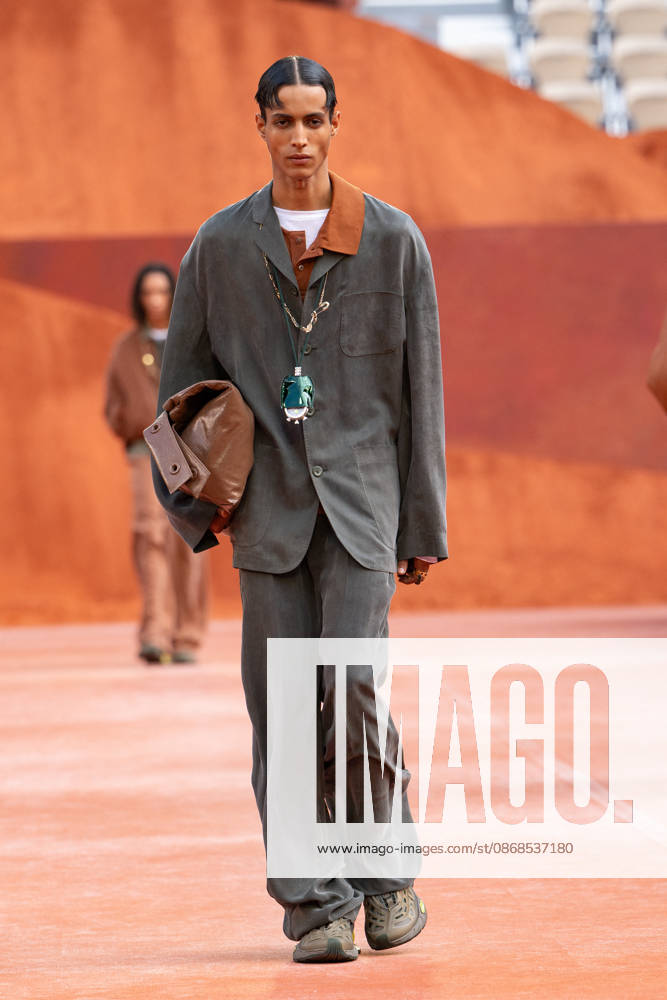 PFW Lacoste - Runway LZ A model walks the runway during the Lacoste Womenswear Spring Summer 2027 show as part of Paris Fashion Week on October 4, 2026 at Roland Garros in Paris, France. Photo by Laurent Zabulon ABACAPRESS.COM