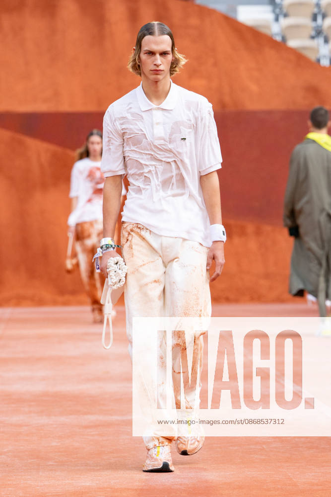 PFW Lacoste - Runway LZ A model walks the runway during the Lacoste Womenswear Spring Summer 2027 show as part of Paris Fashion Week on October 4, 2026 at Roland Garros in Paris, France. Photo by Laurent Zabulon ABACAPRESS.COM