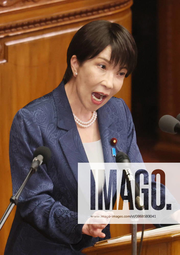 Tokyo, Japan - Japanese Prime Minister Sanae Takaichi delivers her policy speech at Lower House s plenary session at the National Diet in Tokyo on Monday, October 5, 2026. The 69-day extraordinary Diet session will convene through December 12. (photo by Yoshio Tsunoda AFLO) aflo_353477571