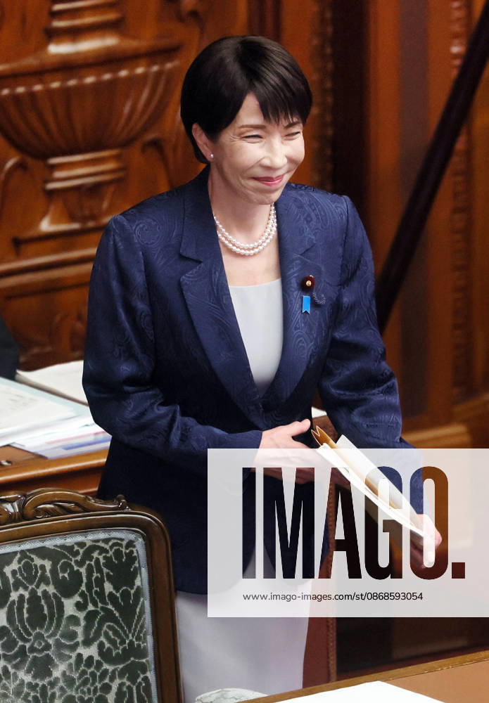 Tokyo, Japan - Japanese Prime Minister Sanae Takaichi arrives at Lower House s plenary session at the National Diet in Tokyo as she delivers her policy speech on Monday, October 5, 2026. The 69-day extraordinary Diet session will convene through December 12. (photo by Yoshio Tsunoda AFLO) aflo_353477586