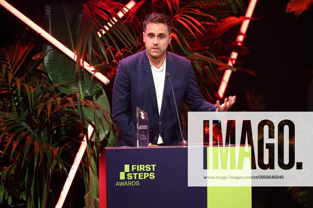 FIRST STEPS 2026 No Fear Bernd Eichinger Award: Winning Film *VOM BÖSEN BLICK*, produced by Justus Hagemann. Award presentation on stage at the FIRST STEPS 2026 ceremony at the Theater des Westens in Berlin