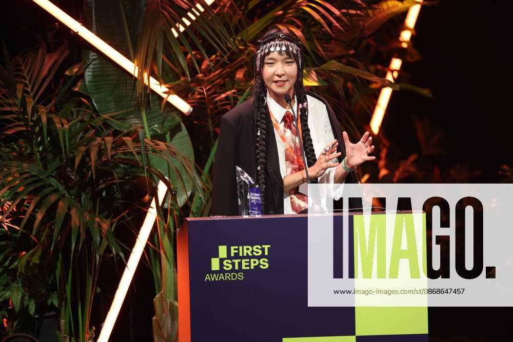 FIRST STEPS 2026 Short Steps Winner: QAMAJAI by Yerkezhan Sabitbekova Award ceremony on stage at the FIRST STEPS 2026 awards ceremony at the Theater des Westens in Berlin