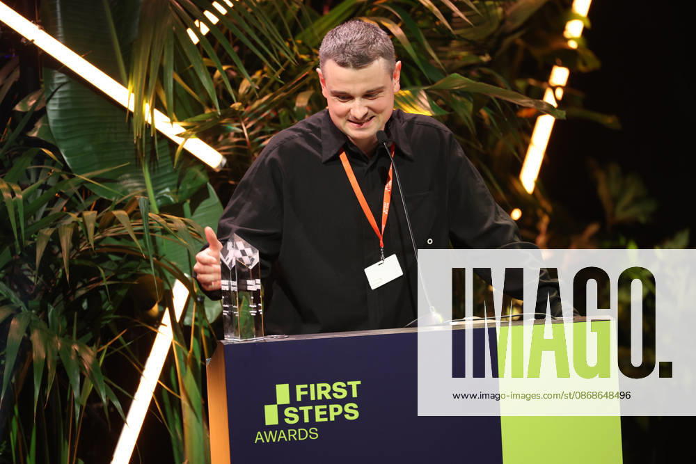 FIRST STEPS 2026 Medium-Length Feature Film: Winning Film *HASENFUSS* by Maximilian Conway; Award Ceremony on Stage at the FIRST STEPS 2026 Awards at the Theater des Westens in Berlin