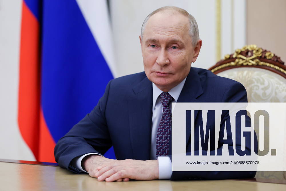 Russia s President VLADIMIR PUTIN delivers an address to mark Teacher s Day, a holiday celebrated annually in Russia on October 5th. Moscow Russia - ZUMAt113 20261005_zaa_t113_001