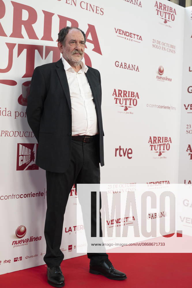 Premiere of the movie ARRIBA TUTTO in Madrid, Spain - 05 Oct 2026 Karra Elejalde attends the premiere of the movie ARRIBA TUTTO at the Capitol Cinema in Madrid. Madrid Spain