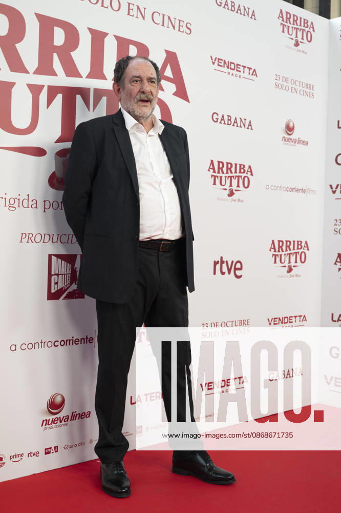 Premiere of the movie ARRIBA TUTTO in Madrid, Spain - 05 Oct 2026 Karra Elejalde attends the premiere of the movie ARRIBA TUTTO at the Capitol Cinema in Madrid. Madrid Spain