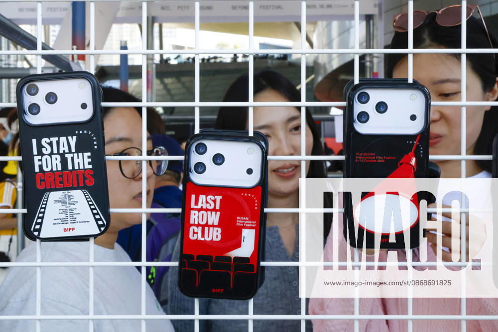 People visit the Busan International Film Festival, South Korea People browse souvenirs near the Busan Cinema Center, the main venue of the 31st Busan International Film Festival (BIFF), in Busan, South Korea, on October 06, 2026. Busan South Korea
