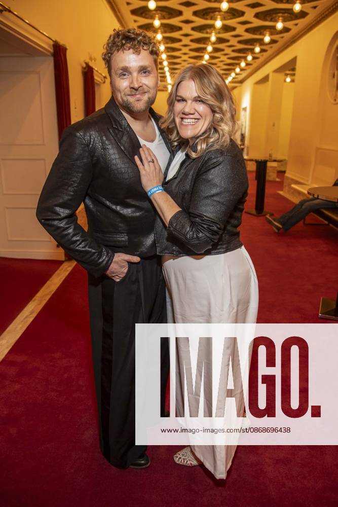 ABB FIRSTSTEPS: Knud Riepen and Gisa Flake attend the party following the 2026 FIRST STEPS Awards ceremony at the Theater des Westens on October 5, 2026, in Berlin, Germany