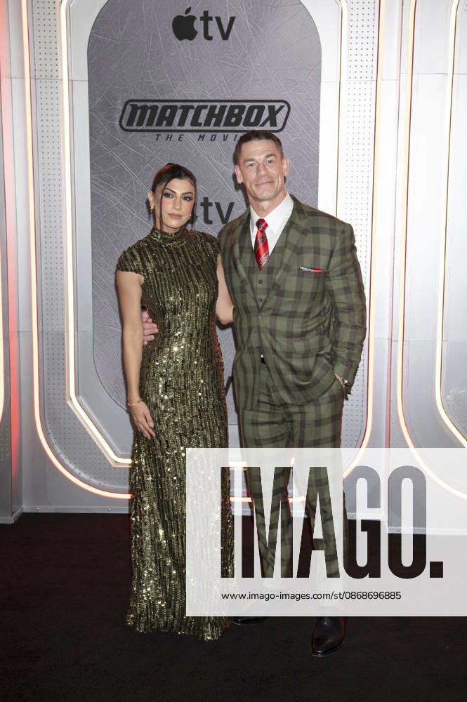 John Cena with his wife, Shay Shariatzadeh, at the premiere of the Apple TV+ film *Matchbox: The Movie* at the AMC Lincoln Square Theater in New York, October 5, 2026 Foto:xB.xFuturexImagex matchbox_6141
