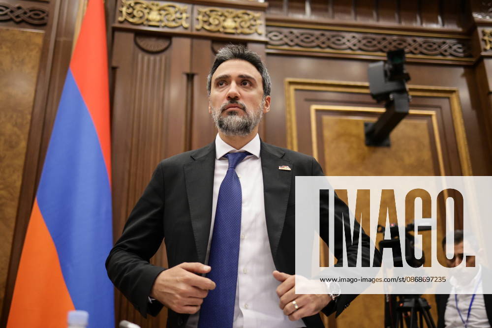 ARMENIA, YEREVAN - OCTOBER 6, 2026: Vice Speaker of the National Assembly Aram Vardevanyan is pictured during the 2nd session of the Armenian National Assembly of the 9th convocation. Alexander Patrin TASS 98860459
