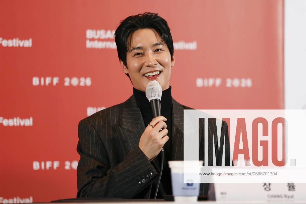 The Table: Day and Night cast at Busan International Film Festival South Korean actor Chang Ryul speaks during a press conference for The Table: Day and Night, the opening film of the 31st Busan International Film Festival (BIFF), at the Busan Cinema Center in Busan, South Korea, on October 06, 2026. Busan South Korea