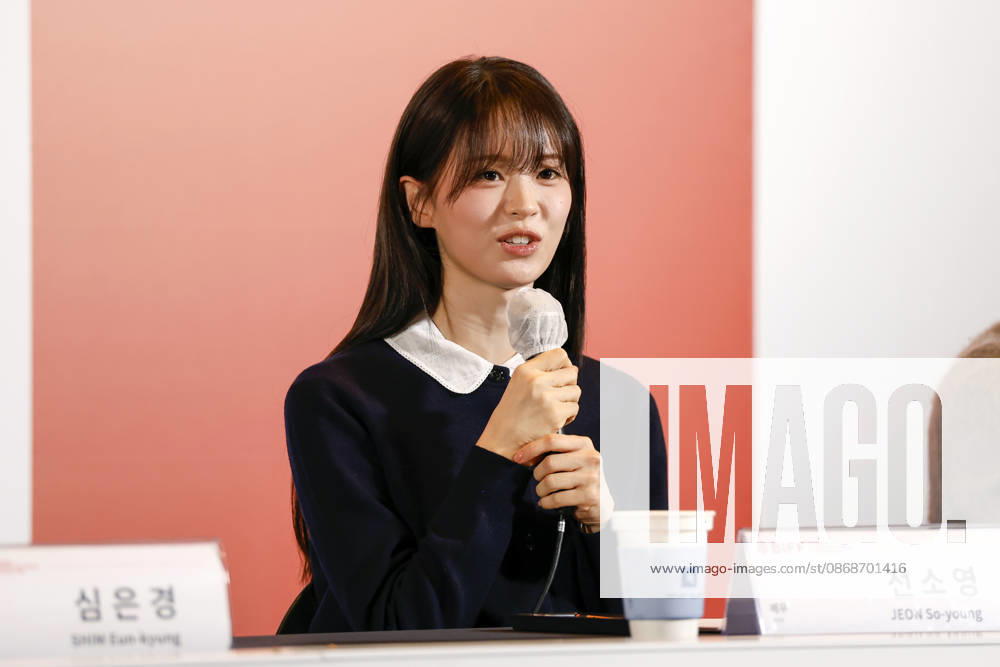 The Table: Day and Night cast at Busan International Film Festival South Korean actor Jeon So-young speaks during a press conference for The Table: Day and Night, the opening film of the 31st Busan International Film Festival (BIFF), at the Busan Cinema Center in Busan, South Korea, on October 06, 2026. Busan South Korea