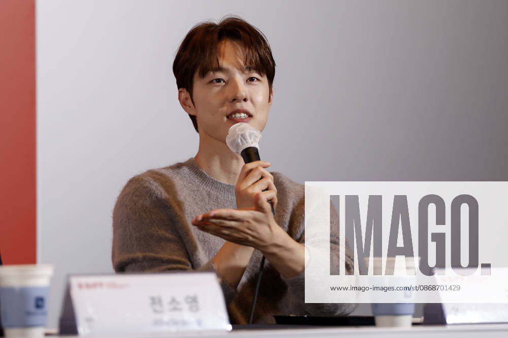 The Table: Day and Night cast at Busan International Film Festival South Korean actor Kim Dong-hwi speaks during a press conference for The Table: Day and Night, the opening film of the 31st Busan International Film Festival (BIFF), at the Busan Cinema Center in Busan, South Korea, on October 06, 2026. Busan South Korea