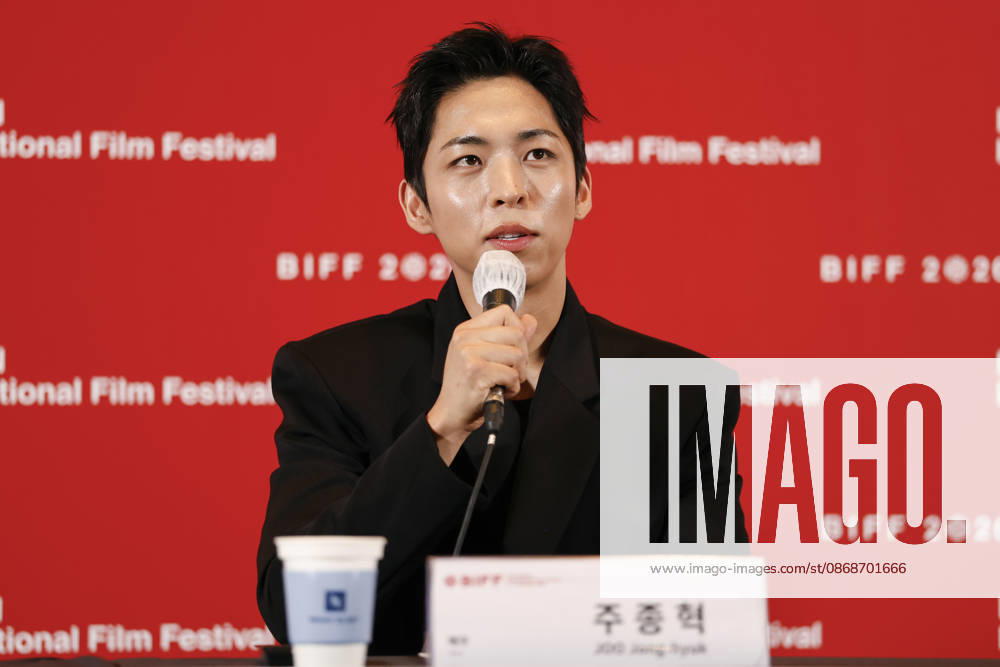 The Table: Day and Night cast at Busan International Film Festival South Korean actor Joo Jong-hyuk speaks during a press conference for The Table: Day and Night, the opening film of the 31st Busan International Film Festival (BIFF), at the Busan Cinema Center in Busan, South Korea, on October 06, 2026. Busan South Korea