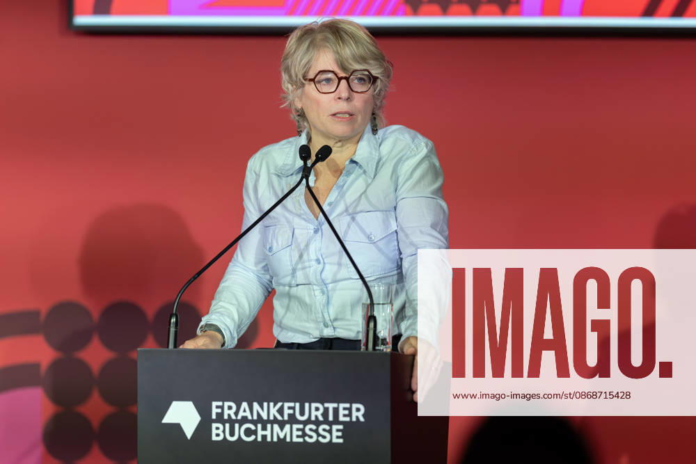 Frankfurt Book Fair 2026 Jill Lepore, American historian and author Opening press conference of the Frankfurt Book Fair 2026, Frankfurt am Main, Hesse, Germany, Exhibition Center