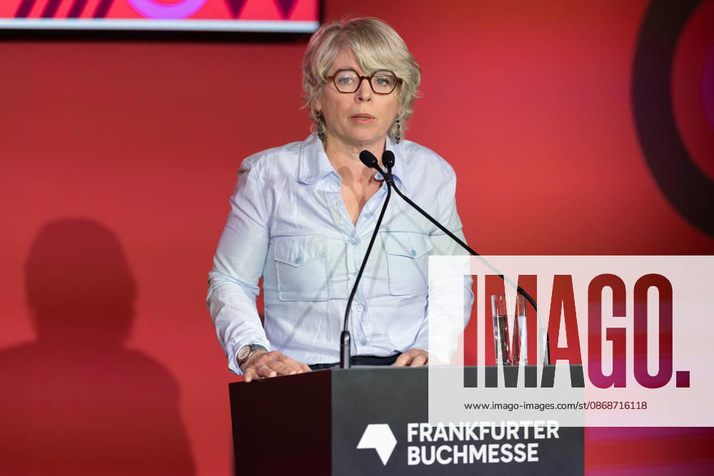 Frankfurt Book Fair 2026 Jill Lepore, American historian and author Opening press conference of the Frankfurt Book Fair 2026, Frankfurt am Main, Hesse, Germany, Exhibition Center